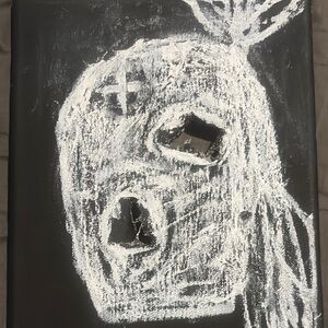 Abstract Black and White Canvas Art